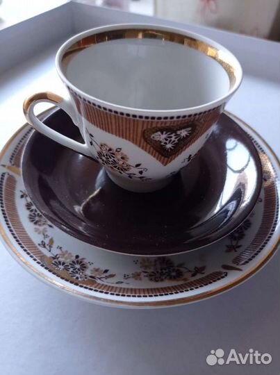 Кофейный сервиз, рижский форфор