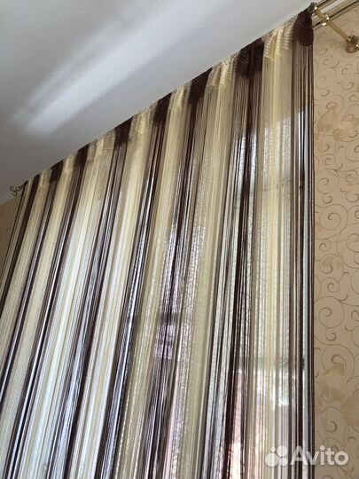Нитяные шторы б/у 150х260