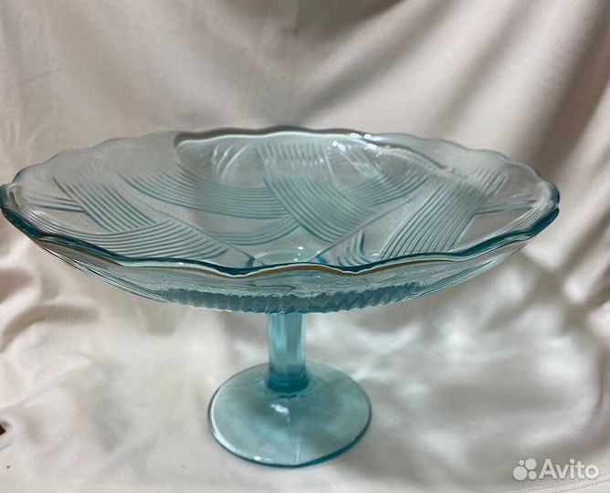 Стеклянные вазы на кожке/конфетницы СССР