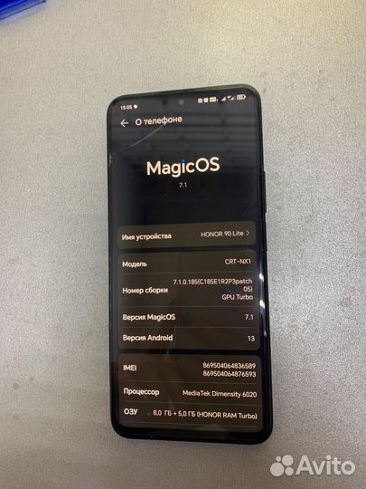 HONOR 90 Lite, 8/256 ГБ