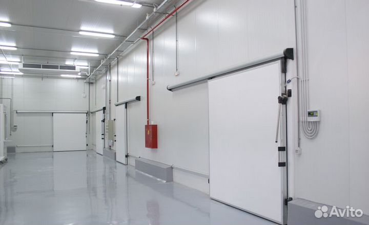 Дверь холодильная откатная од