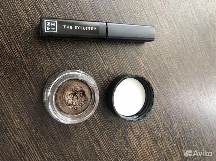 Подводка, жидкие тени мина