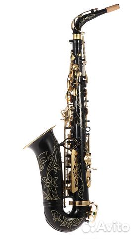 Саксофон альт, чёрный, новый