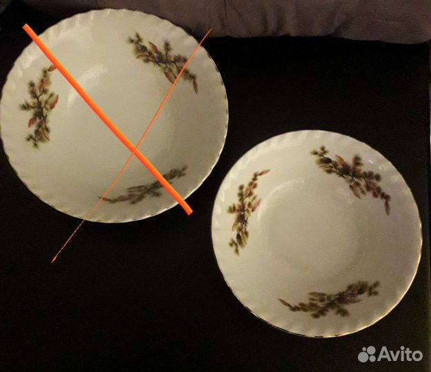 Салатник Сосновая ветка, шишки. Последний