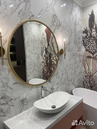 Укладка керамогранита, плитки, мозайки, сантехника