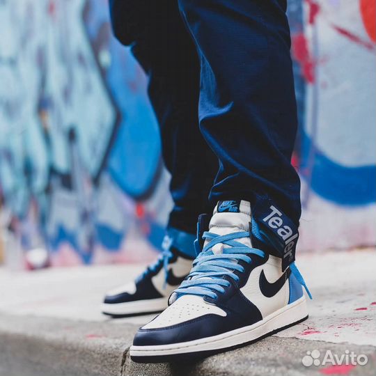 Кроссовки Air Jordan 1 Obsidian (36-45)