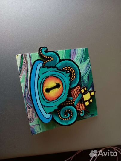 Деревянный значок Осьминог/Ктулху