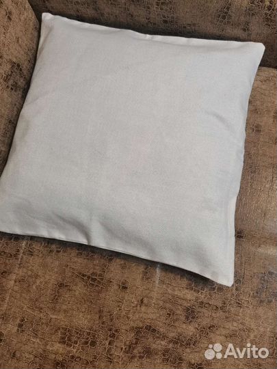 Чехол для подушки 44х44, наволочка из прошвы 70х78