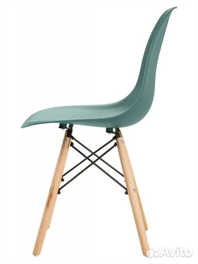 Стул в стиле eames DSW, темно-зеленый, 1 шт