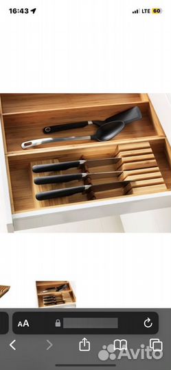Подставка для ножей IKEA бамбук