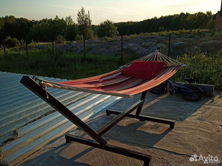 Гамак на каркасе двухместный