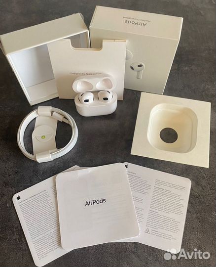 Беспроводные наушники apple airpods 3