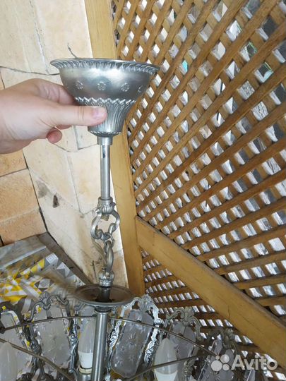 Люстра потолочная хрустальная