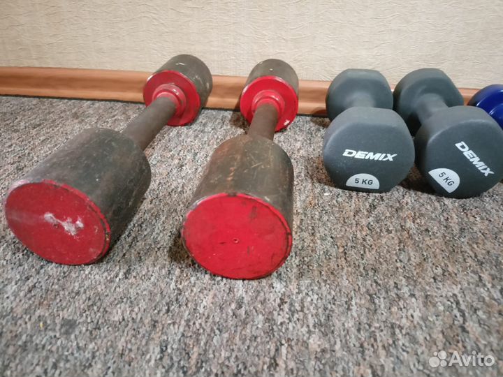 Гантели 1 кг, 3 кг, 5 кг, 10 кг