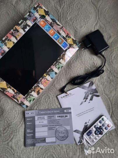 Цифровая фоторамка новая 6в1 музыка часы котики