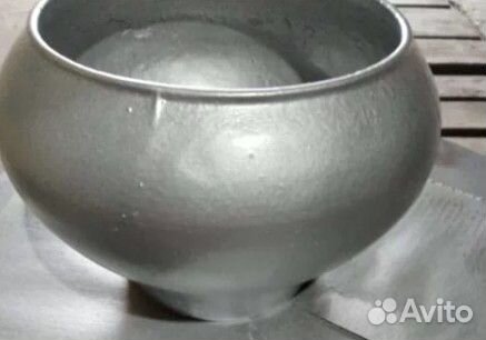 Горшок алюминиевый без крышки 1,5 л