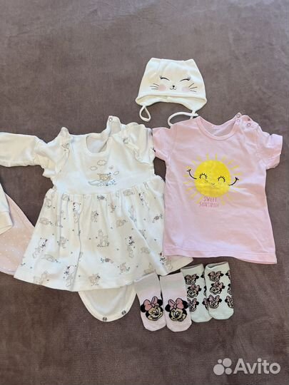 Вещи пакетом на девочку 68