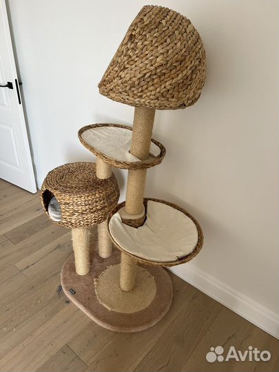 Домик когтеточка для кошек Karlie banana leaf