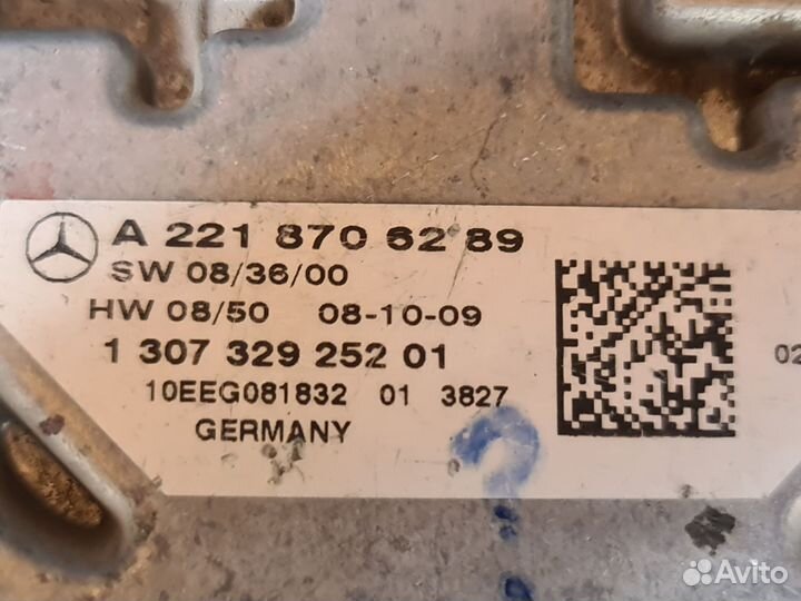 Блок левой фары Mercedes W221