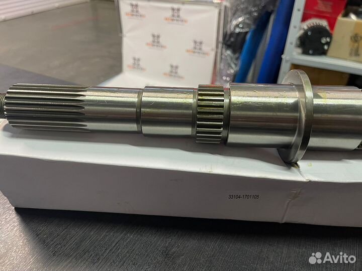 Вал вторичный кпп газ 33104, 3308, 3309, 33106