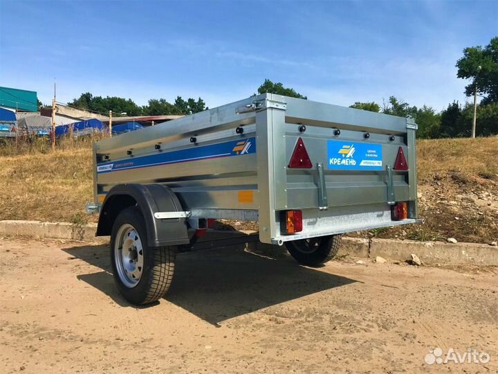 Прицеп легковой 2.0х1.3 с тентом и высоким бортом
