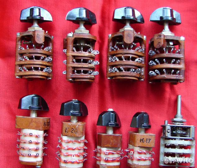 Переключатели многопозиционные СССР 9 шт. Б/У