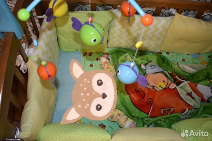 Бортики в детскую кроватку для новорожденных