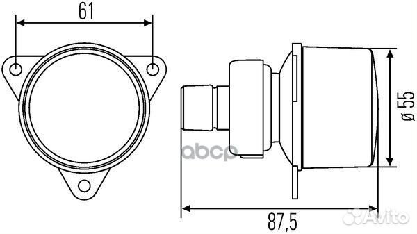 Указатель поворота L/R 2BA008221-001 hella