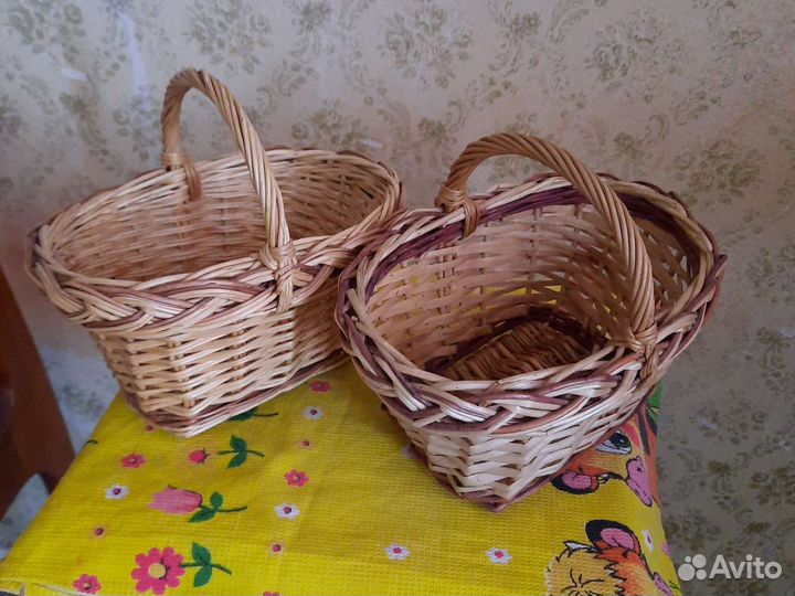 Изделия из лозы : Абажур,корзина и две мале