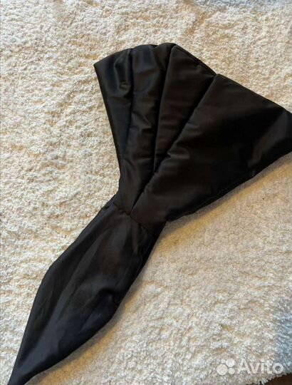 Стильный платок тёплый косынка дутая капюшон