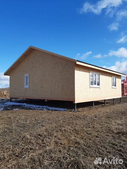 Каркасный дом для постоянного проживания 90 м