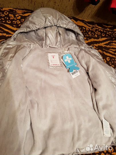 Куртка утепленная для девочки, рост 110-116см