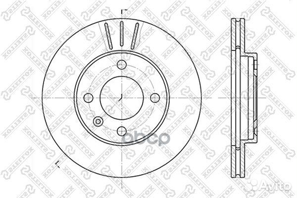 6020-4724V-SX диск тормозной передний VW Golf