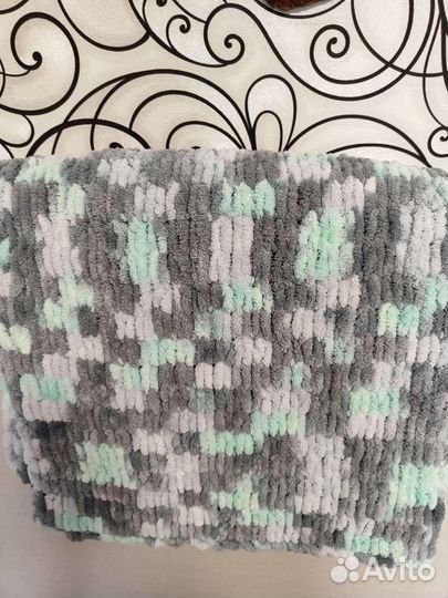 Плед вязанный