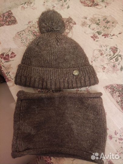Комплект шапка и снуд для мальчика