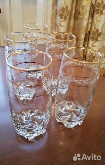 Набор стаканов Чехия 5 шт