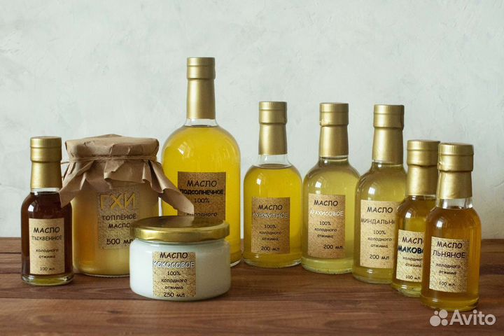 Сыродавленное масло холодного отжима