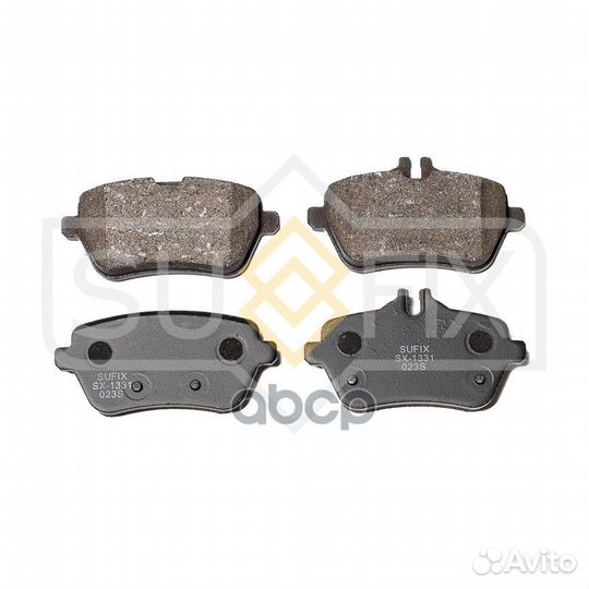 Колодки тормозные дисковые зад прав/лев SX1