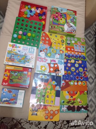 Пазлы для малышей пакетом
