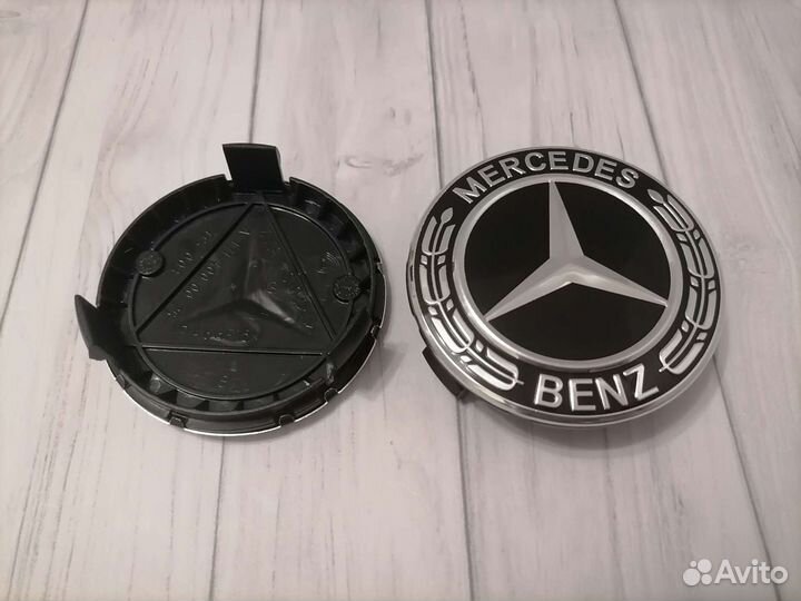 Колпачки Заглушки на диски оригинал Mercedes 75мм