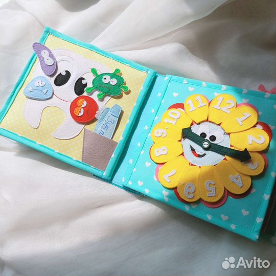 Развивающая книга из фетра