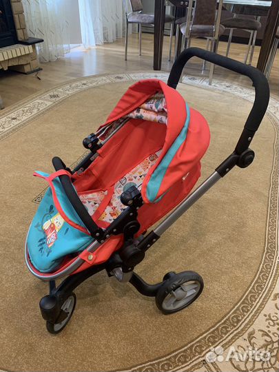 Коляска для кукол 2 в 1 и качели-переноска 2 в 1