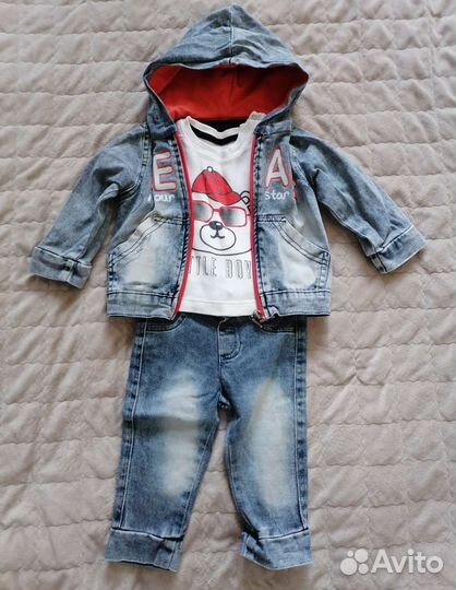 Джинсовый костюм для мальчика