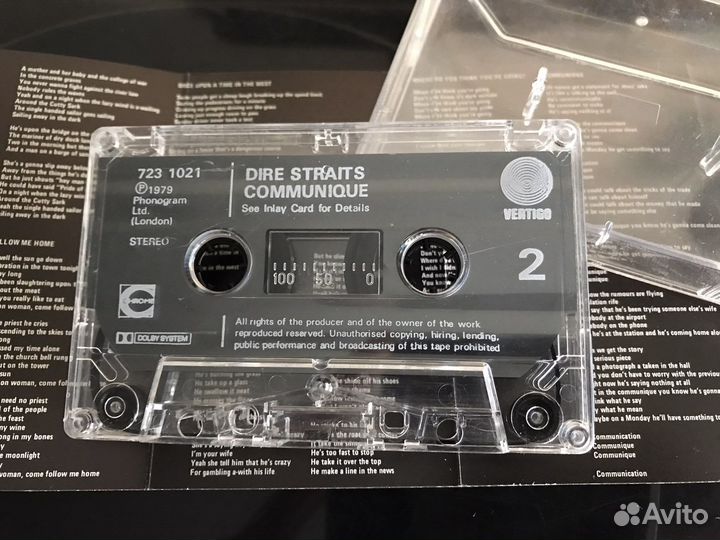 Кассета Dire Straits - Communique, 1979, UK