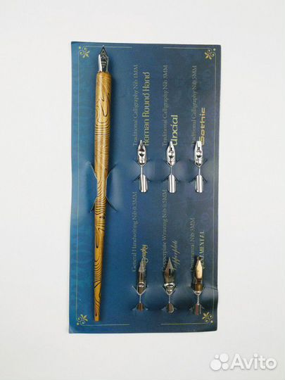 Набор для каллиграфии прямой держатель и перья