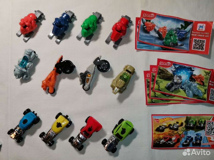 Серии машинок, спецтехники, самокатов и т.д