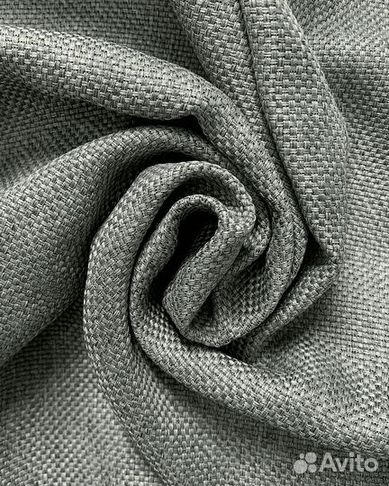 Шторы рогожка Орфей Серебро