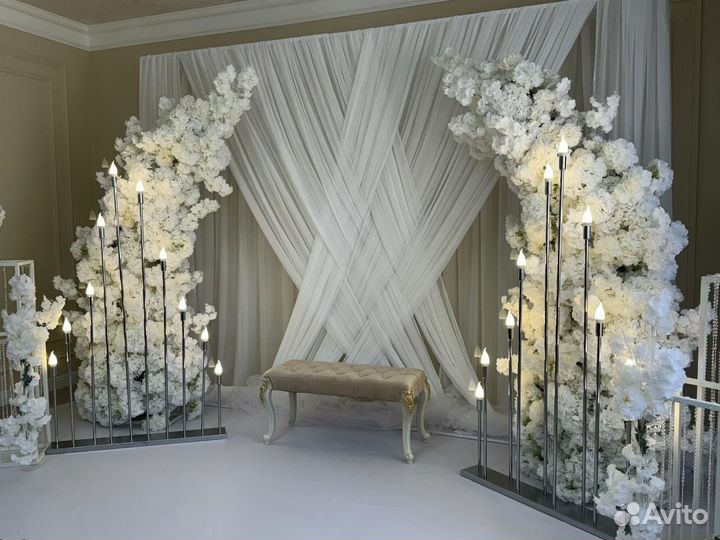 Фотозона в аренду, свадебный декор