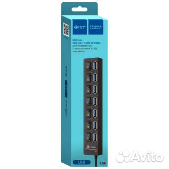 Концентратор USB HUB 7 гнезд, 57918