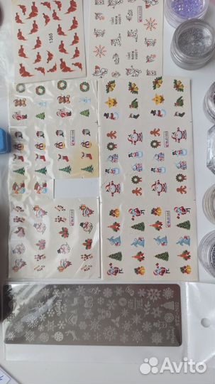 Для новогоднего маникюра набор